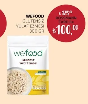 Wefood Glutensiz Yulaf Ezmesi 300 Gr