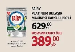 Fairy Platinum Bulaşık Makinesi Kapsülü 50'Li