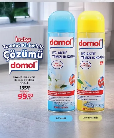Domol Wc-Aktif Temizlik Köpüğü 500Ml