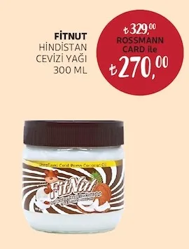 Fitnut Hindistan Cevizi Yağı 300 Ml