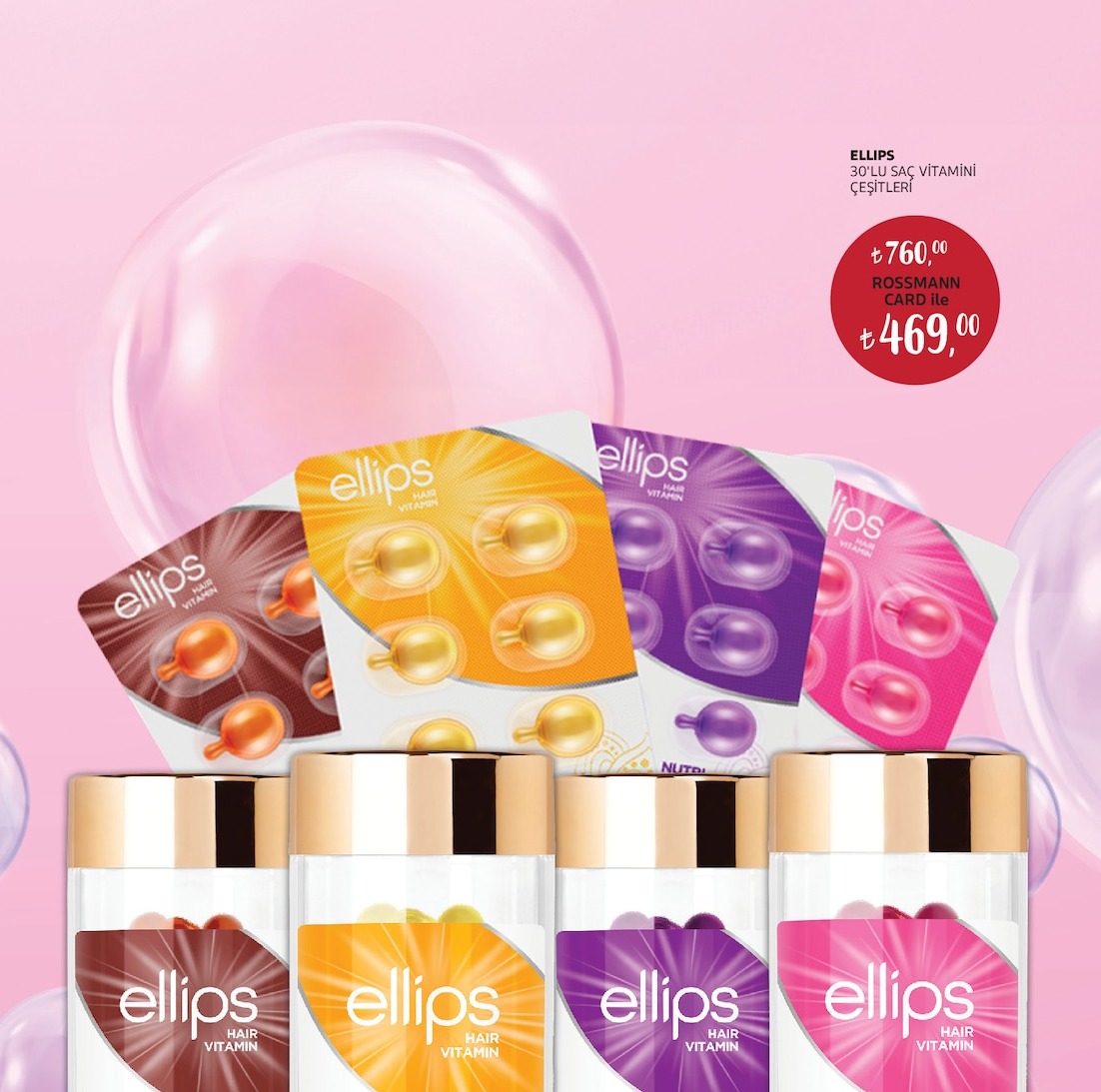 Ellips 30'Lu Saç Vitamini Çeşitleri