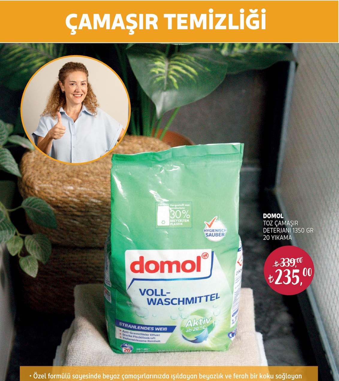 Domol Toz Çamaşır Deterjanı 1350 Gr
