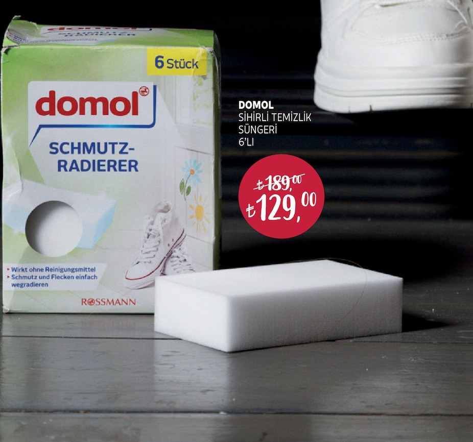 Domol Sihirli Temizlik Süngeri 6'Lı