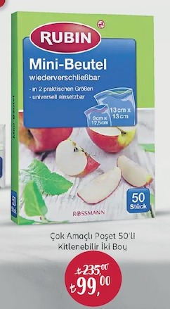 Rubin Çok Amaçlı Poşet 50'Li