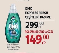 Omo Express Fresh Çeşitleri 840 Ml