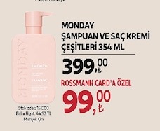 Monday Şampuan Ve Saç Kremi Çeşitleri 354 Ml