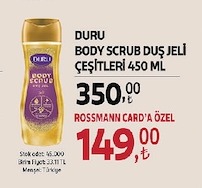 Duru Body Scrub Duş Jeli Çeşitleri 450 Ml