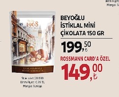 Beyoğlu İstiklal Mini Çikolata 150 Gr