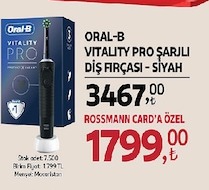 Oral-B Vitality Pro Şarjlı Diş Fırçası - Siyah
