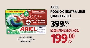 Ariel Pods Oxi Ekstra Leke Çıkarıcı 20'Li