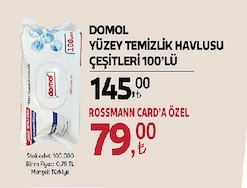 Domol Yüzey Temizlik Havlusu Çeşitleri 100'Lü