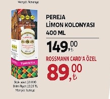 Pereja Limon Kolonyasi 400 Ml