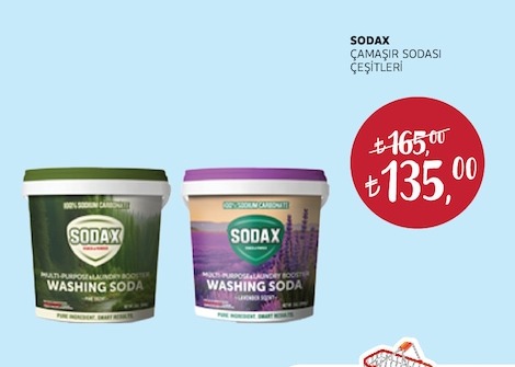 Sodax Çamaşır Sodası Çeşitleri