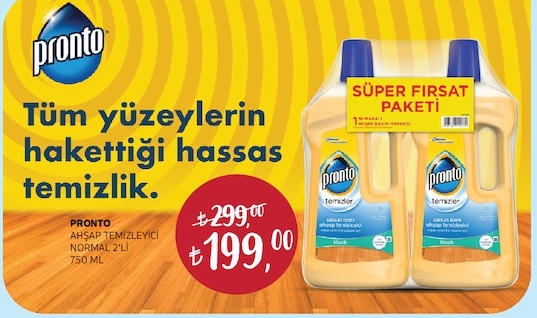Pronto Ahşap Temizleyici Normal 2'Li 750Ml