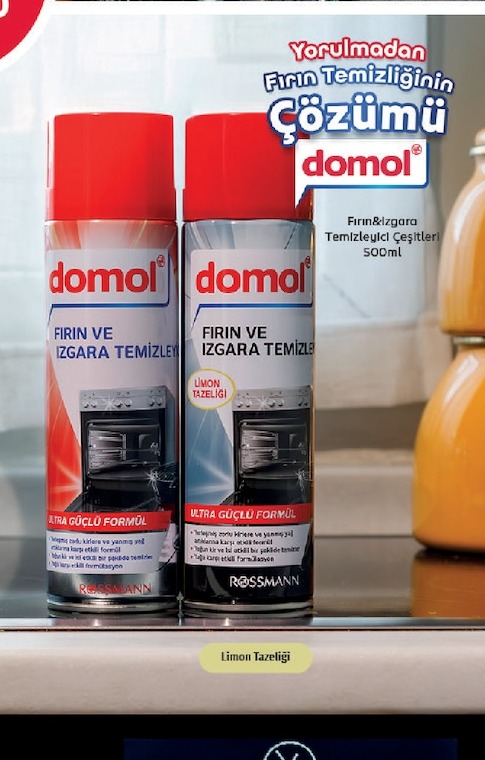 Domol Fırın Ve Izgara Temizleyici Limon Tazeliği 500Ml