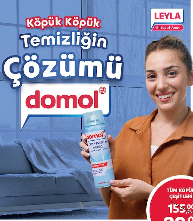 Domol Cam Temizleyici Köpüğü Leyla Ahtapot Anne
