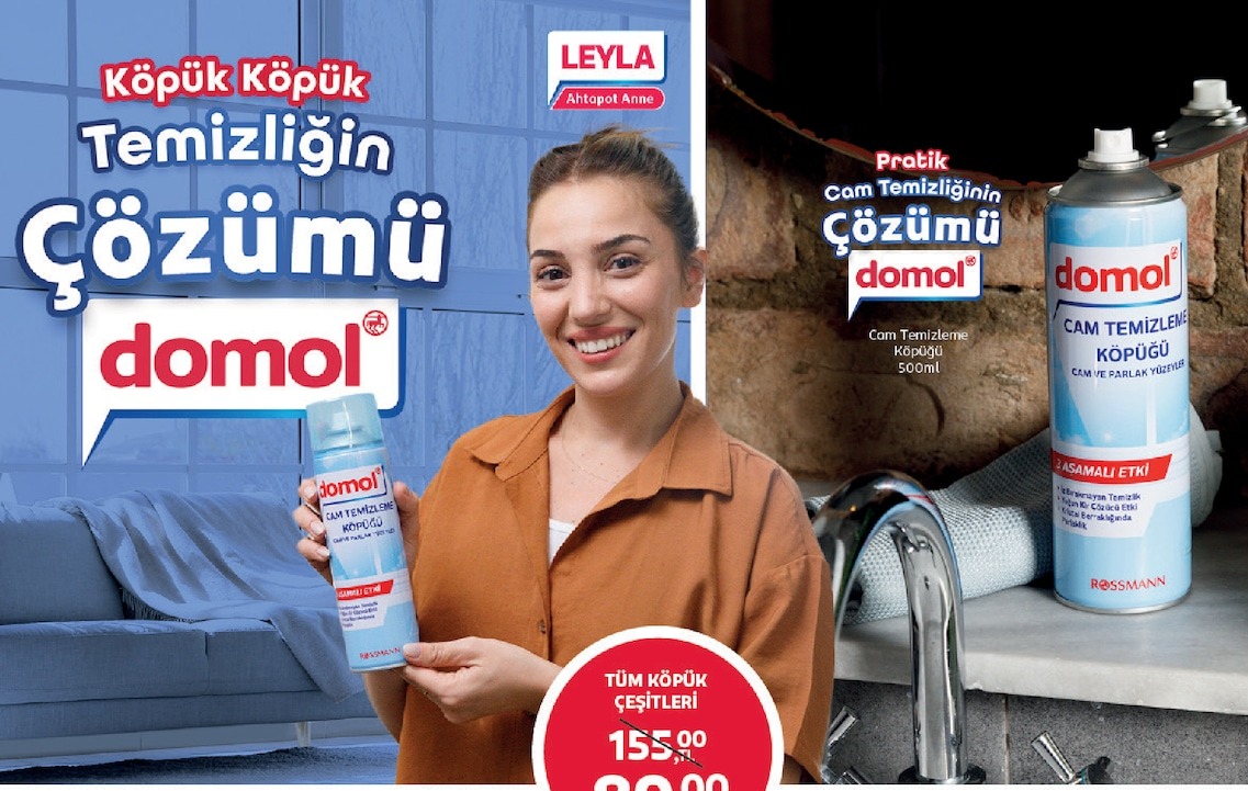 Domol Cam Temizleyici Köpüğü 500Ml