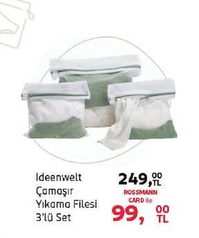 Ideenwelt Çamaşır Yıkama Filesi 3'Lü Set