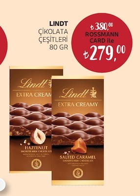 Lindt Çikolata Çeşitleri 80 Gr