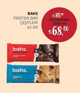 Bahs Protein Bar Çeşitleri 45 Gr