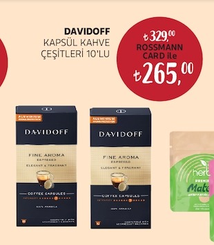 Davidoff Kapsül Kahve Çeşitleri 10'Lu