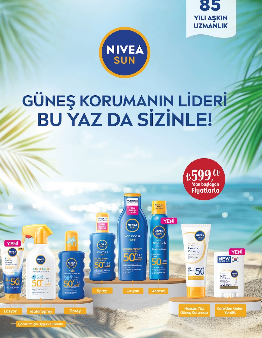 Nivea Sun Koruma & Nem Ferahlatıcı Sprey 50+