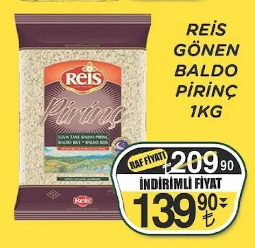 Rei̇S Gönen Baldo Pirinç 1Kg