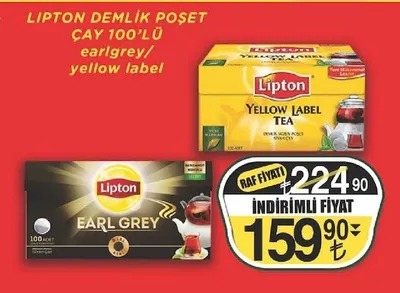 Lipton Demlik Poşet Çay 100'Lü