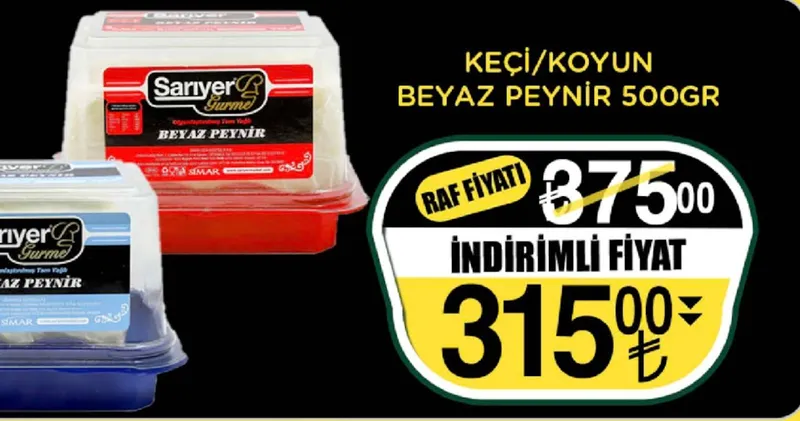Sarıyer Gurme Keçi/Koyun Beyaz Peynir 500Gr