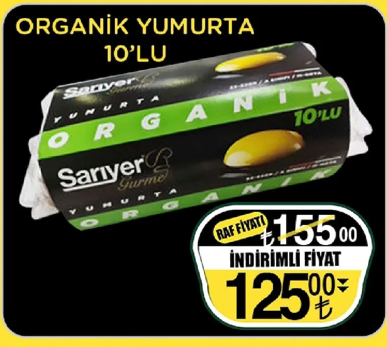 Sarıyer Gurme Organik Yumurta 10'Lu