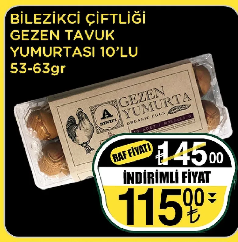 Bilezikci Çiftliği Gezen Tavuk Yumurtasi 10'Lu