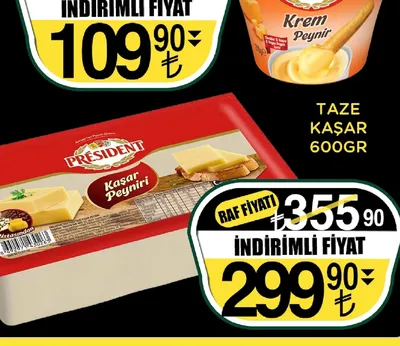 President Taze Kaşar 600Gr