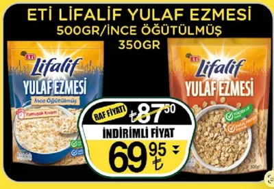Eti Lifalif Yulaf Ezmesi 500Gr