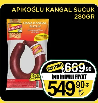 Apikoğlu Kangal Sucuk 280Gr