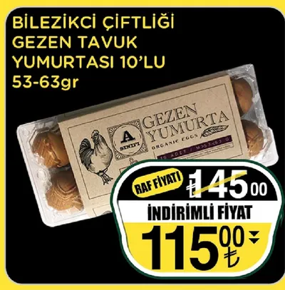 Bilezikci Çiftliği Gezen Tavuk Yumurtasi 10'Lu