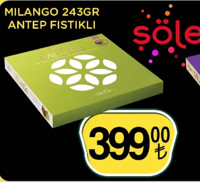 Sölen Milango Antep Fıstıklı 243 Gr