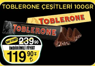 Toblerone Çeşitleri 100Gr