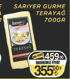 Sarıyer Gurme Tereyağ 700Gr
