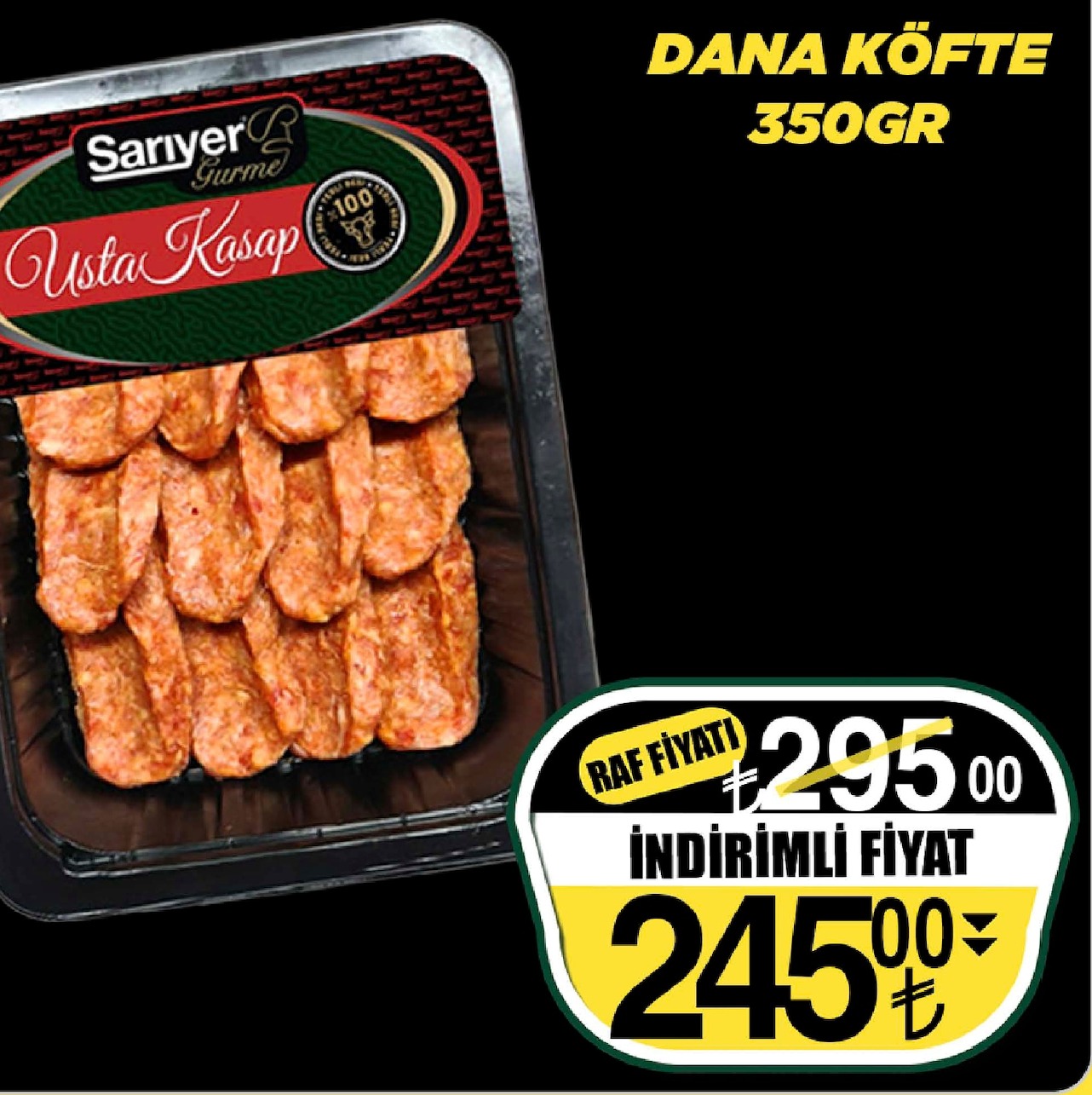 Sarıyer Gurme Usta Kasap Dana Köfte 350Gr