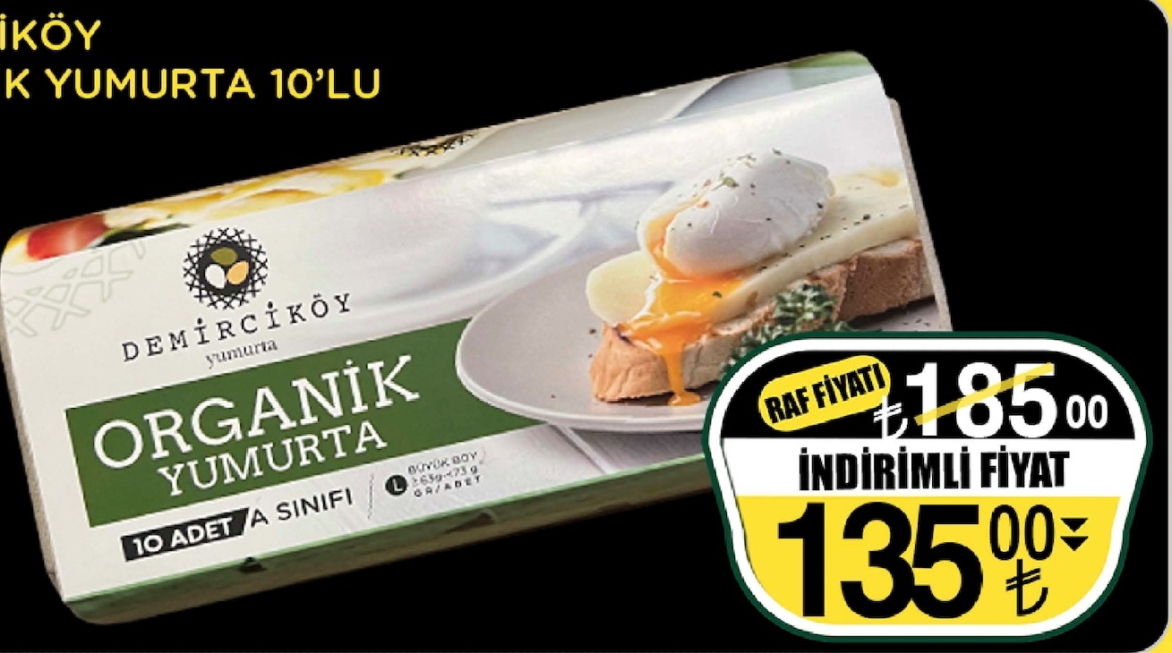 Demirciköy Organik Yumurta 10'Lu