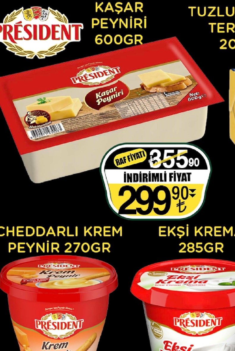 President Kaşar Peyniri 600Gr