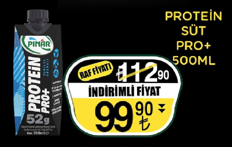 Pınar Protein Süt Pro+ 500Ml