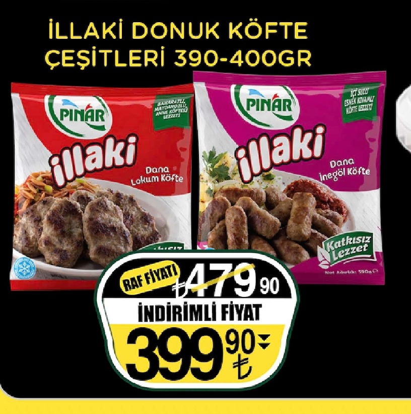 İllaki Donuk Köfte Çeşitleri 390-400Gr