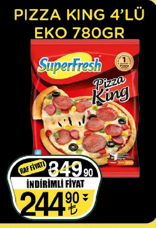 Superfresh Pizza King 4'Lü Eko 780Gr