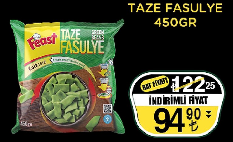 Feast Taze Fasulye 450Gr
