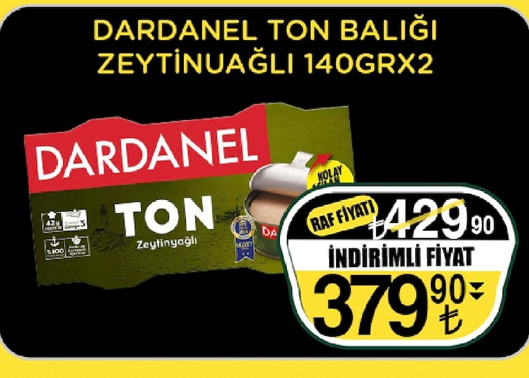 Dardanel Ton Balığı Zeytinyağlı 140Grx2