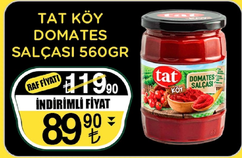 Tat Köy Domates Salçası 560Gr