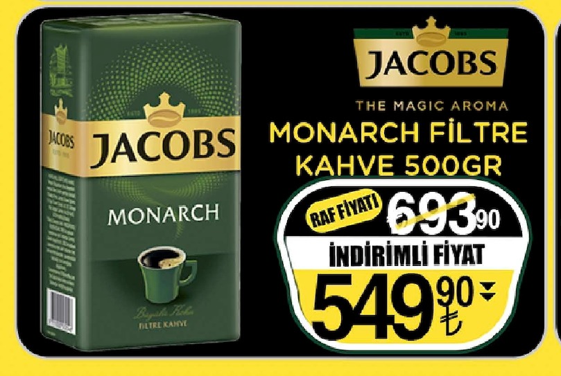 Jacobs Monarch Filtre Kahve 500Gr