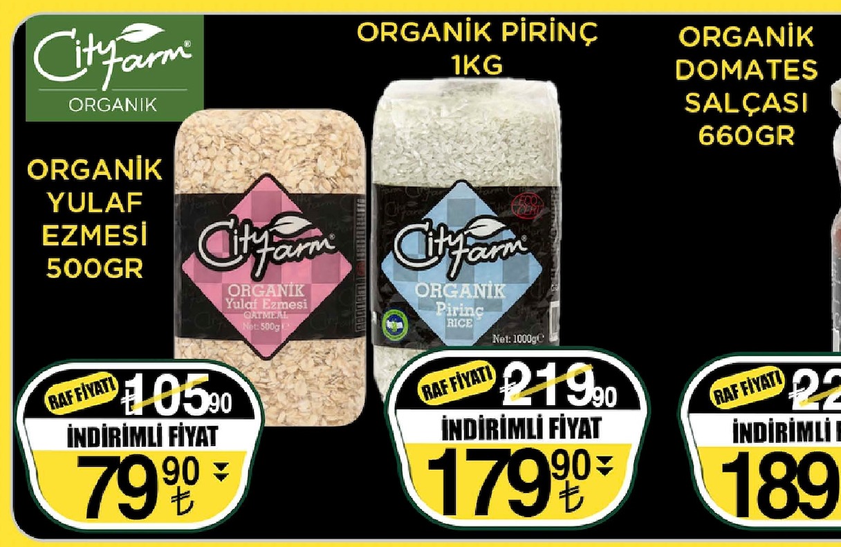 City Farm Organik Yulaf Ezmesi 500Gr