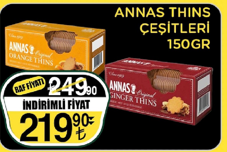 Annas Thins Çeşitleri 150Gr